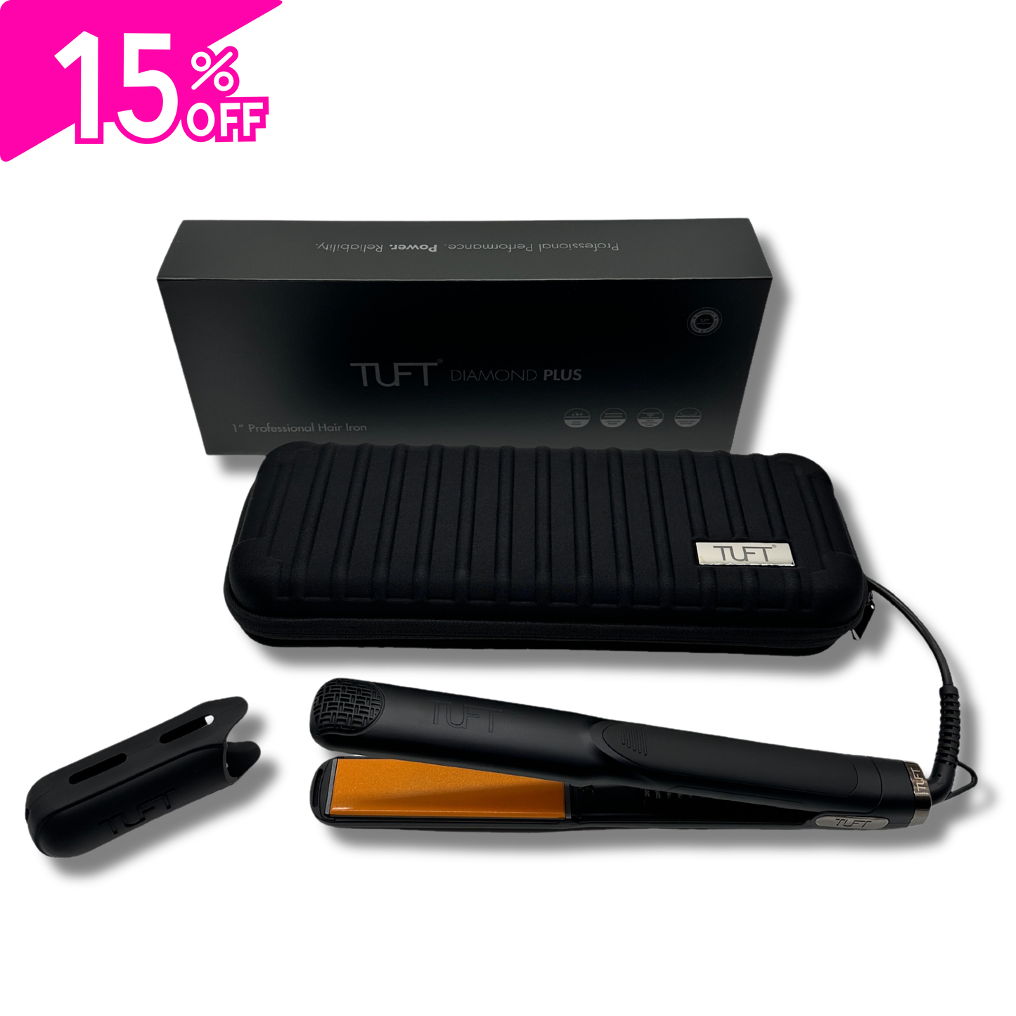 1" Diamond Plus Styler Black