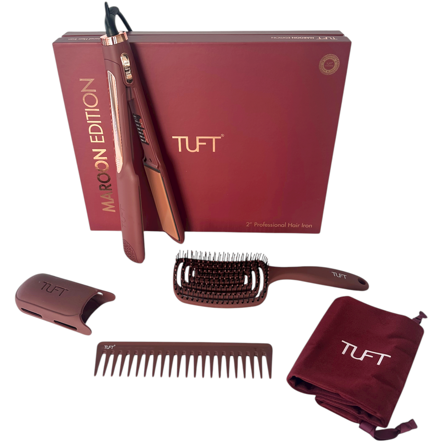 2" Diamond Plus Styler Maroon